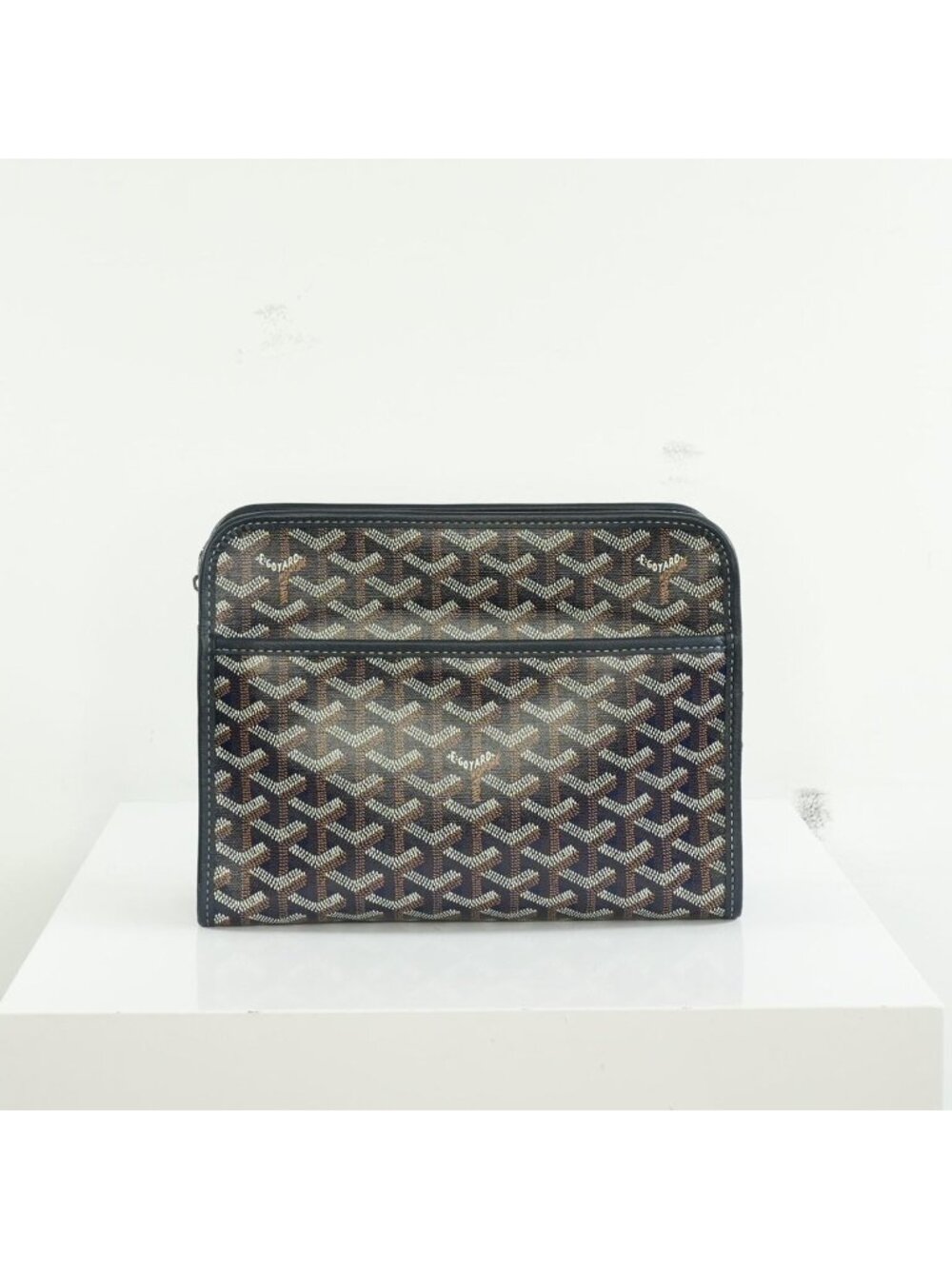 Goyard Navy Monogram Canvas Jouvence Pouch